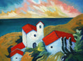 Red Tiled Roofs by the Sea