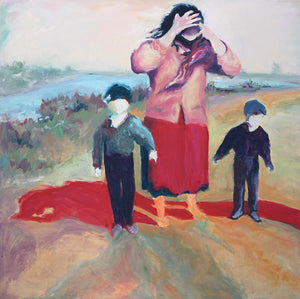 Woman's Burden III Red Shadows
